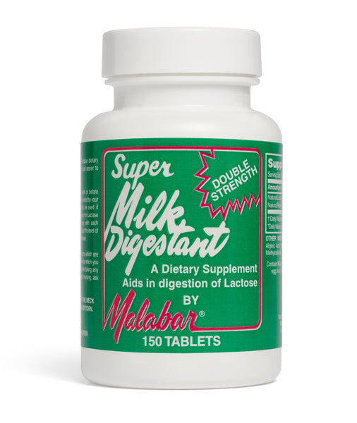 Malabar Super Milk Digestant Original Formula Double Strength 150 Tablets
