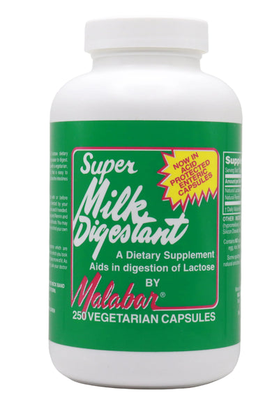 Malabar Super Milk Digestant Original Formula Double Strength 250 Capsules